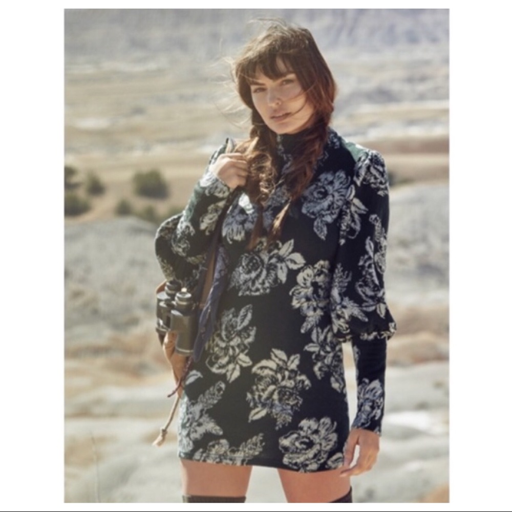 FREE PEOPLE WOOL BLEND SWEATER DRESS - Picture 4 of 4